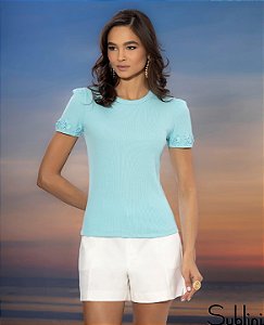 Blusa Bordado Manga