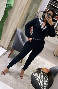 Conjunto Detalhe Animal Print