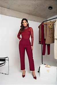 Calça Bruna Vinho