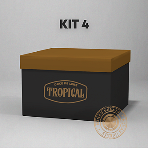 kit Doces de Leite Cremoso Sabores: Tradicional, Café e Coco
