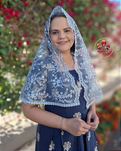 Véu Tradicional Nossa Senhora do Carmo Cinza