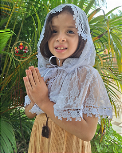 Véu Capuz Infantil Santa Teresinha G