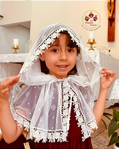 Véu Capuz Infantil Santa Teresinha G