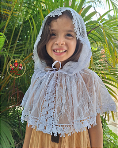 Véu Capuz Infantil Santa Teresinha P