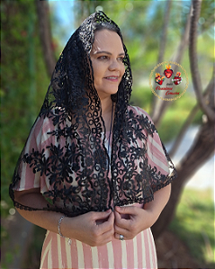 Véu Tradicional Nossa Senhora de Guadalupe Preto