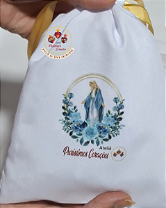 Bolsinha Porta Véu de Missa( Nossa Senhora das Graças)