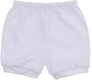 Shorts Bebê Canelado Lapuko Branco