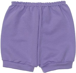 Shorts de Bebê em Coton Lilás Lapuko