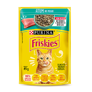 Ração Úmida Friskies Gatos Adultos Atum ao Molho 85 g
