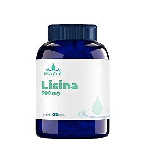 Lisina 500mg - 30 cápsulas