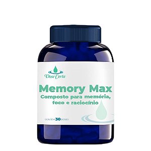 Memory Max (Composto para memória, foco e raciocínio) - 30 cápsulas