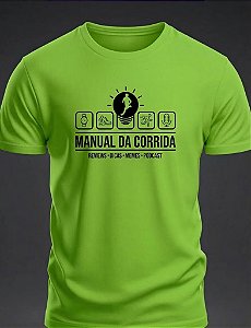 Camiseta Manual da Corrida - Padrão Verde