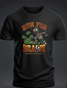 Camiseta Run for Brains