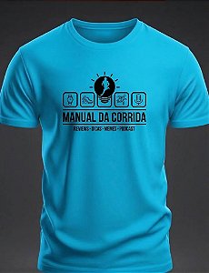 Camiseta Manual da Corrida - Padrão Azul