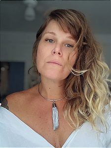 Colar Aro Cianita Azul