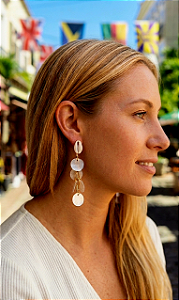 Brinco tira e põe cascata madrepérola