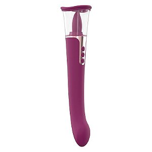 Vibrador de Clitóris com Língua e Ponto G - RECARREGÁVEL - Sabrina - S-Hande