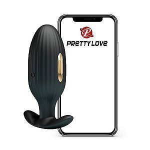 Plug Anal Com Vibro e Controle Por Aplicativo - JEFFERSON - Pretty Love - APP