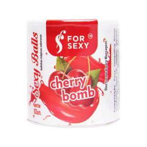 Sexy Balls CHERRY BOMB CEREJA Bolinha Explosiva (Refresca e Beijável) 3uni - ForSexy