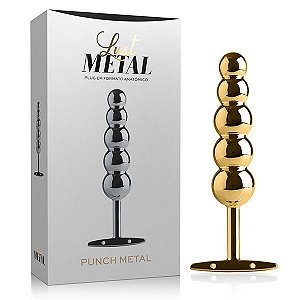 Plug Anal Lust Metal - Plug Punch Metal GOLD (DOURADO)