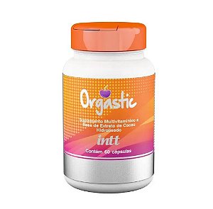 Intt Orgastic - Suplemento Multivitamínico e Mineral que Aumenta a Libido Feminino - 60 Cápsulas