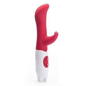 Vibrador Ponto G com Estimulador Clitoriano 11 Vibrações - Dual G Point (ROSA)