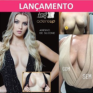 Adesivo de Silicone LEVANTA SEIOS - ADEREUP - Para Decote Frontal (LANÇAMENTO)