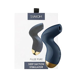 Vibrador Estimulador Clitoriano PULSE PURE Midnight Azul - Ondas de Pressão - Svakom