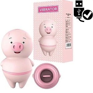 Estimulador Clitoriano Pig Simula Sexo Oral Lambe Lambe - Recarregável