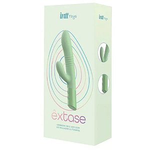 Vibrador Vai e Vem Macio e Potente com Estímulo de Clitóris - EXTASE - IM0443