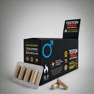 Estimulante Masculino Teston Max Xtreme Cartela com 60 Cápsulas