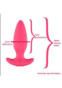 Plug com Vibro e controle via APP - Recarga USB - YSVK313