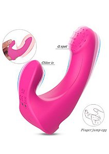 Dedeira de Ponto G e Clitóris com Vibro Recarregável - Finger-Gun - 6897