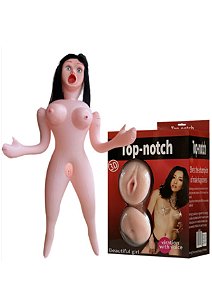 Boneca Inflável com Seios Fartos e 3 Orifícios para Penetração - BN-012