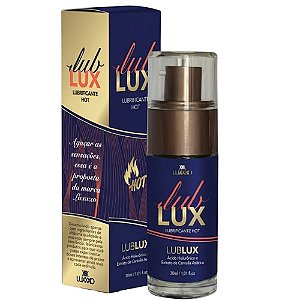 LUB LUX Hot - Lubrificante Neutro com ácido Hialurônico e Mais Aditivos - LUXXXO - 30g