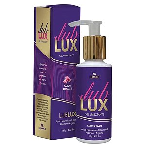 LUB LUX (Chiclete) - Contendo Ácido Hialurônico - D-Pantenol - Aloe Vera - Arginina - LUXXXO - 120g