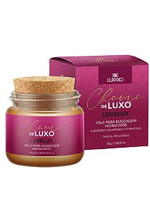 Chama de Luxo Love Lux - LUXXXO - Vela Para Massagem Aromática Com Ácido Hialurônico e D-Pantenol