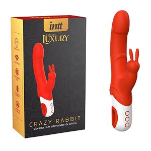 Vibrador com Estimulador Clitoriano - Crazy Rabbit - Intt