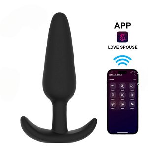 Plug Anal Com APP em Silicone com 9 Modos de Vibração e com Controle Via App