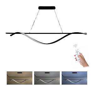 Lustre/pendente horizontal Viena com 120 cm + Controle Remoto