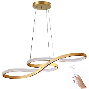 Lustre/pendente Chicago infinito  + Controle Remoto
