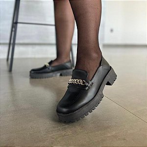 Mocassim Corrente Preto