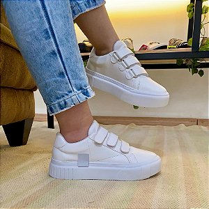 Tênis Sista Velcro Branco
