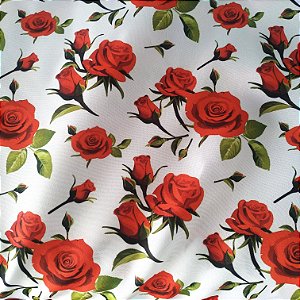 Oxford Estampado Rosas — Resistência e Delicadeza para sua Decoração e Confecção