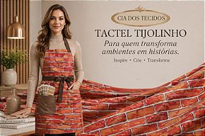 Tecido Tactel Estampado Tijolinho Microfibra 1,50m