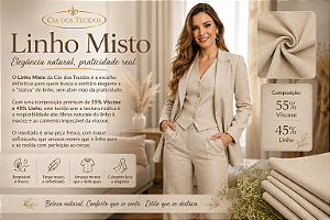 Linho Misto com Viscose — A Nobreza do Linho com o Caimento Fluido da Viscose