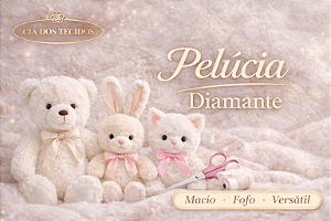 Tecido Pelúcia Diamante – Pelo Médio Macio