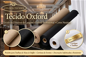 Tecido Oxford 3 m de Largura — Decoração e Eventos