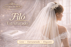 Tecido Filó 3,00 m de Largura – Armação para Vestidos e Decoração