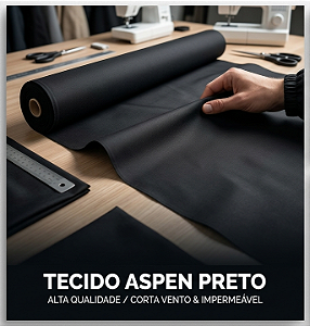 Tecido Aspen Corta Vento (Poliamida/Poliéster) — Repelente à Água e Alta Performance